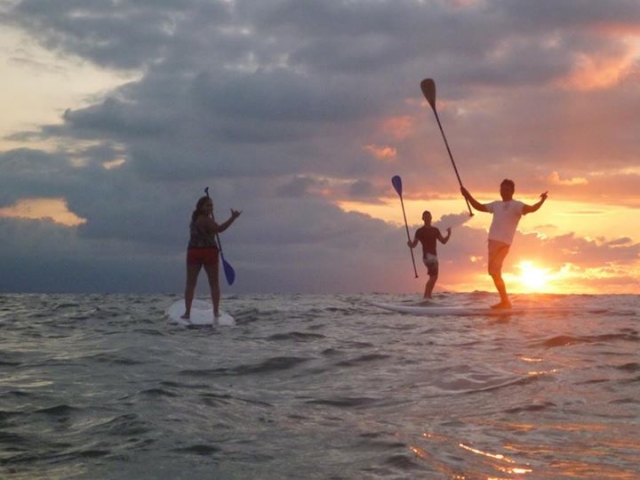 puestas de sol en el mar